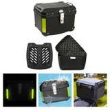 Maxbell 45L Motorcycle Top Case Motorbike Tail Box Trunk for Scooter Motorcycle With Base Lining