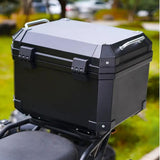 Maxbell 45L Motorcycle Top Case Motorbike Tail Box Trunk for Scooter Motorcycle With Base Backrest