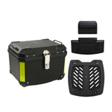 Maxbell 45L Motorcycle Top Case Motorbike Tail Box Trunk for Scooter Motorcycle With Base Backrest