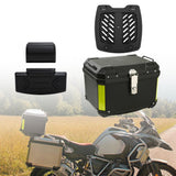 Maxbell 45L Motorcycle Top Case Motorbike Tail Box Trunk for Scooter Motorcycle With Base Backrest