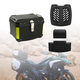 Maxbell 45L Motorcycle Top Case Motorbike Tail Box Trunk for Scooter Motorcycle With Base Backrest