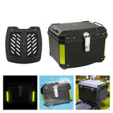 Maxbell 45L Motorcycle Top Case Motorbike Tail Box Trunk for Scooter Motorcycle With Base