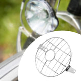 Maxbell Motorcycle Headlight Grill Decor Lighting Parts Silver Front Headlight Guard Circle