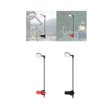 Maxbell Bike Helmet Mirror Aluminum Alloy Rod Easy to Install Turnable Convex Mirror Black