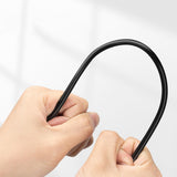 Maxbell Bike Helmet Mirror Aluminum Alloy Rod Easy to Install Turnable Convex Mirror Black