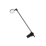Maxbell Bike Helmet Mirror Aluminum Alloy Rod Easy to Install Turnable Convex Mirror Black