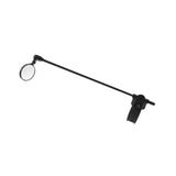 Maxbell Bike Helmet Mirror Aluminum Alloy Rod Easy to Install Turnable Convex Mirror Black
