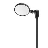 Maxbell Bike Helmet Mirror Aluminum Alloy Rod Easy to Install Turnable Convex Mirror Black
