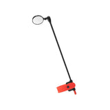 Maxbell Bike Helmet Mirror Aluminum Alloy Rod Easy to Install Turnable Convex Mirror Black Red