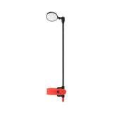 Maxbell Bike Helmet Mirror Aluminum Alloy Rod Easy to Install Turnable Convex Mirror Black Red
