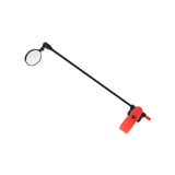 Maxbell Bike Helmet Mirror Aluminum Alloy Rod Easy to Install Turnable Convex Mirror Black Red
