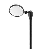 Maxbell Bike Helmet Mirror Aluminum Alloy Rod Easy to Install Turnable Convex Mirror Black Red