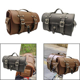 Maxbell Generic Motorcycle Tail Rack Bag Retro Easy to Install Motorbike Storage Bag Brown