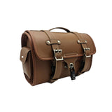 Maxbell Generic Motorcycle Tail Rack Bag Retro Easy to Install Motorbike Storage Bag Brown