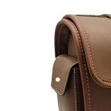 Maxbell Generic Motorcycle Tail Rack Bag Retro Easy to Install Motorbike Storage Bag Brown