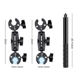 Maxbell Motorcycle Selfie Stick Monopod Mount for Insta360 x4/x3 Sports Cameras