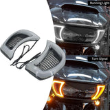 Maxbell 2x Motorcycle Headlights Vent Accent for Touring Road Glide Fltrx 2015+