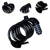 Maxbell Security Bike Lock Black Coiling Combination Bike Lock for Kids Scooter