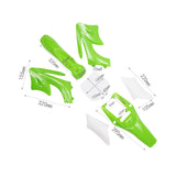 Maxbell Body Mudguard Kit Premium Accessories for Apollo Mini Dirt Bike 47cc 49cc Green