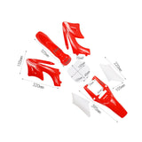 Maxbell Body Mudguard Kit Premium Accessories for Apollo Mini Dirt Bike 47cc 49cc Red