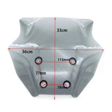 Maxbell Motorcycle Windshield Sturdy Wind Deflector for Yamaha MT-09 SP MT09 24 Gray