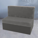 Maxbell RV Dinette Cushion Covers Washable RV Seat Cover for Home Vehicle Couch Light Gray