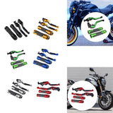 Maxbell Motorcycle Clutch Brake Levers Set Stable Performance Easily Install Folding Black