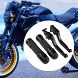 Maxbell Motorcycle Clutch Brake Levers Set Stable Performance Easily Install Folding Black