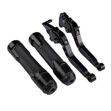 Maxbell Motorcycle Clutch Brake Levers Set Stable Performance Easily Install Folding Black