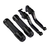 Maxbell Motorcycle Clutch Brake Levers Set Stable Performance Easily Install Folding Black