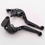 Maxbell Motorcycle Clutch Brake Levers Set Stable Performance Easily Install Folding Black