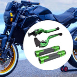 Maxbell Motorcycle Clutch Brake Levers Set Stable Performance Easily Install Folding Green