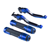 Maxbell Motorcycle Clutch Brake Levers Set Stable Performance Easily Install Folding Blue