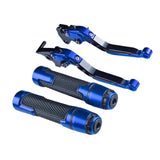 Maxbell Motorcycle Clutch Brake Levers Set Stable Performance Easily Install Folding Blue