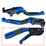 Maxbell Motorcycle Clutch Brake Levers Set Stable Performance Easily Install Folding Blue