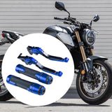 Maxbell Motorcycle Clutch Brake Levers Set Stable Performance Easily Install Folding Blue