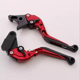 Maxbell Motorcycle Clutch Brake Levers Set Stable Performance Easily Install Folding Red