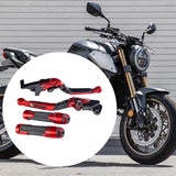 Maxbell Motorcycle Clutch Brake Levers Set Stable Performance Easily Install Folding Red