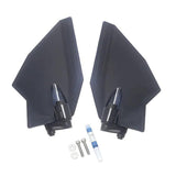 Maxbell Adjustable Upper Air Deflectors Sturdy Professional for Honda Gold Wing Black