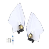Maxbell Adjustable Upper Air Deflectors Sturdy Professional for Honda Gold Wing Clear