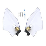 Maxbell Adjustable Upper Air Deflectors Sturdy Professional for Honda Gold Wing Clear