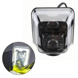 Maxbell Motorcycle Headlight 12V DC Replaces Double Round Mirror Light for Husqvarna