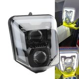 Maxbell Motorcycle Headlight 12V DC Replaces Double Round Mirror Light for Husqvarna