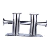 Maxbell Double Cross Bollard Silver Mooring Bitt Cleat for Fishing Boats Yachts