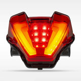 Maxbell Motorcycle LED Tail Light Turn Signals Lamp for Yamaha MT07 Replacement red