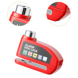 Maxbell Generic Alarm Disc Lock for Hole Diameter 7mm above for Bike Motorcycle Red