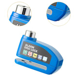 Maxbell Generic Alarm Disc Lock for Hole Diameter 7mm above for Bike Motorcycle Blue