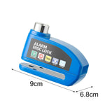 Maxbell Generic Alarm Disc Lock for Hole Diameter 7mm above for Bike Motorcycle Blue