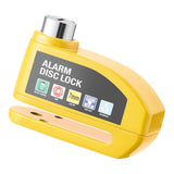 Maxbell Generic Alarm Disc Lock for Hole Diameter 7mm above for Bike Motorcycle Yellow
