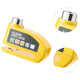 Maxbell Generic Alarm Disc Lock for Hole Diameter 7mm above for Bike Motorcycle Yellow
